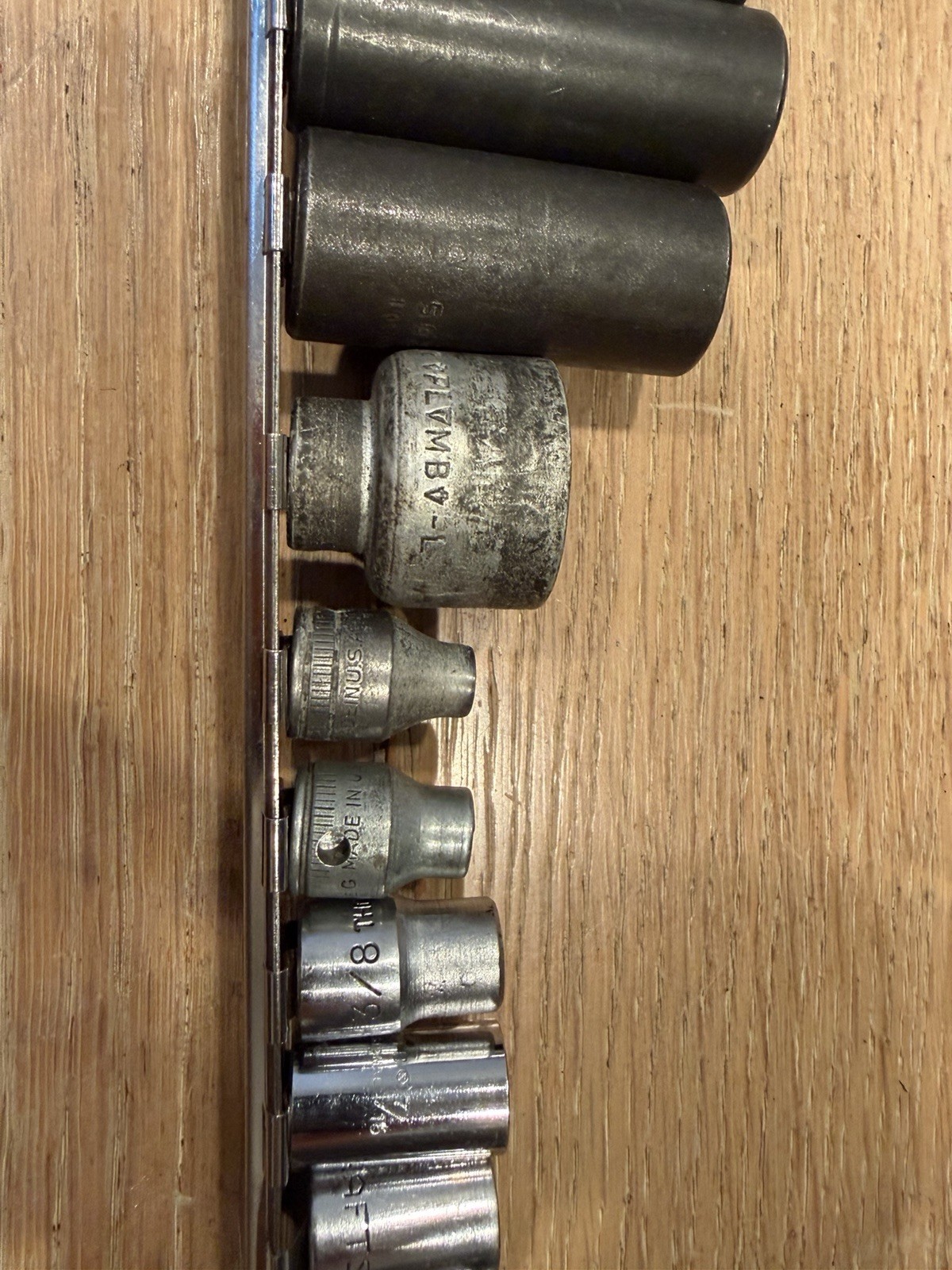 Set Of Drive Sockets, Various Sizes, Some Proto Brand, Some thorsen