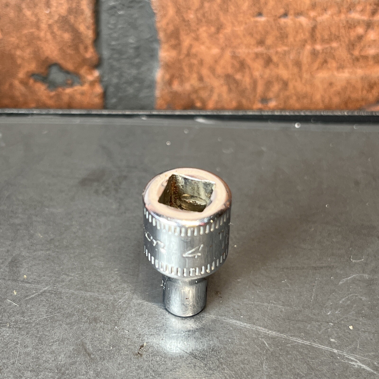 Snap On USA 4mm 6 Point 1/4″ Drive Shallow Socket TMM4 4 MM Chrome
