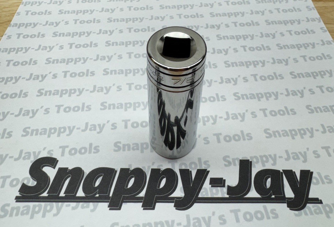 Snap-on Tools USA NEW 1/2″ Drive 7/8″ SAE Deep 6 Point Chrome Socket TS281