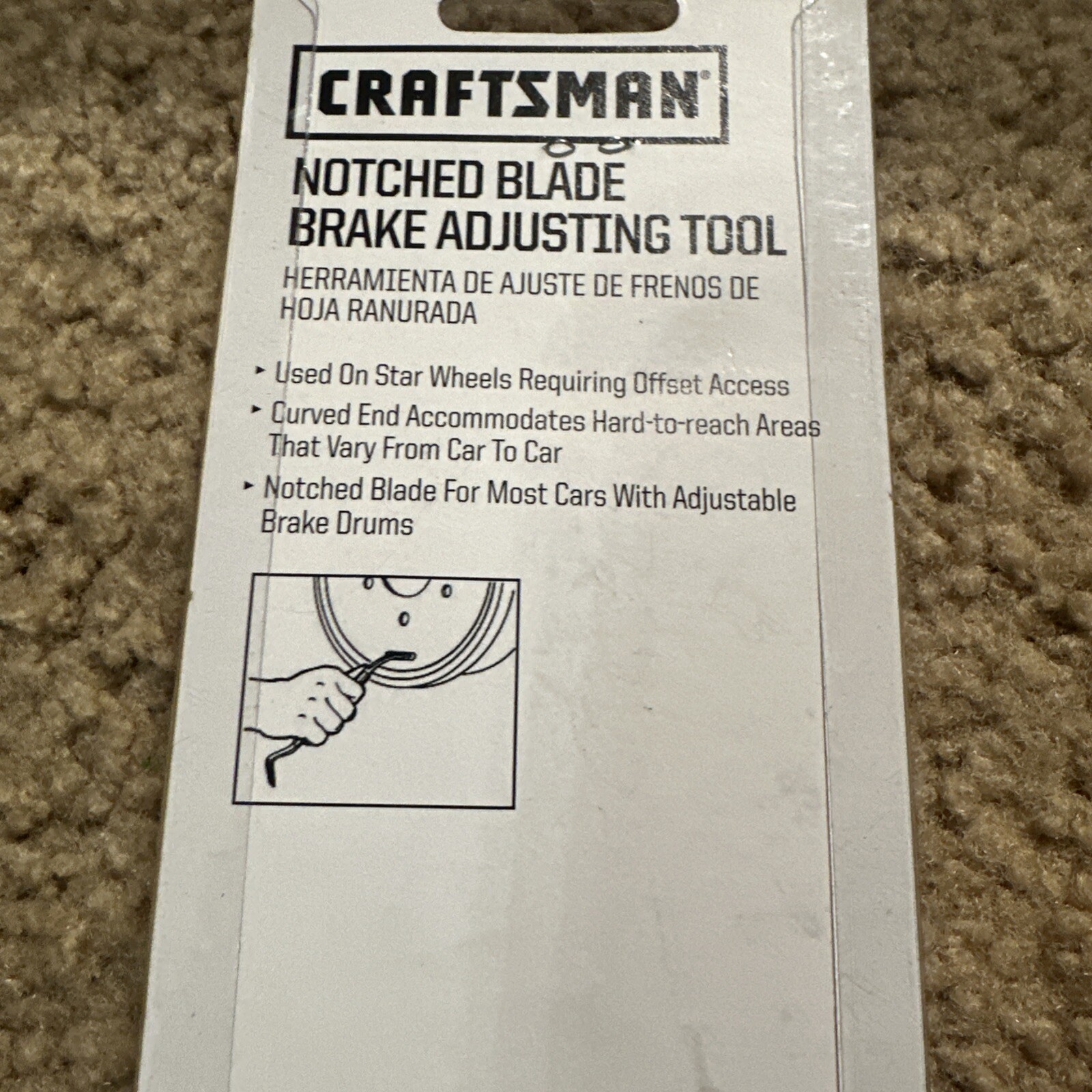 Craftsman Rare Notched Blade Brake Adjusting Tool 45496