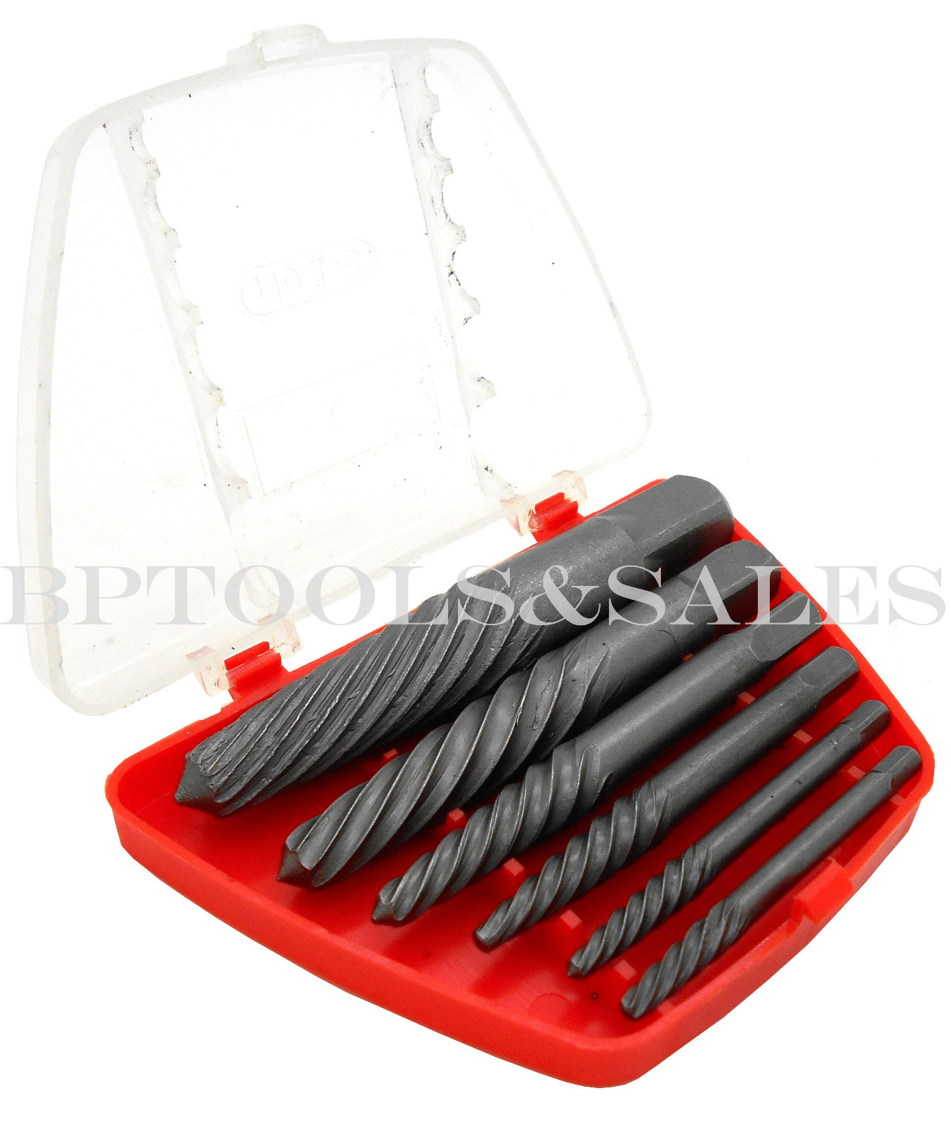 6pc Easy Out Remover Screw Extractor Broken Pipes Bolts & Studs 1/8″ – 3/4″