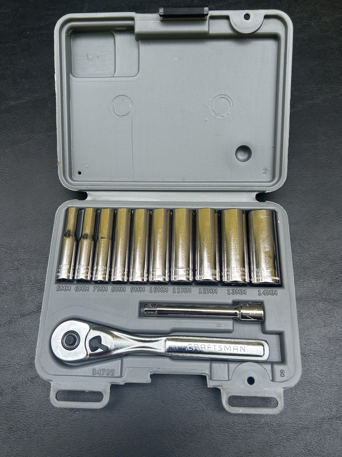 Craftsman Tools USA 34781 34782 NEW 12pc SAE METRIC 1/4’ Dr. Socket Ratchet Sets