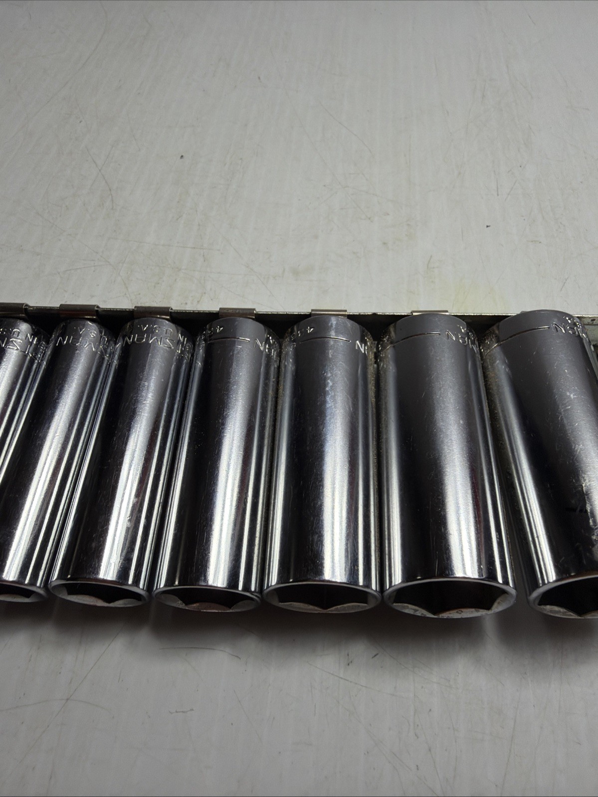 Craftsman Tools 7pc 3/8″ Drive 6-Point SAE Deep Chrome Socket Set 3/8-13/16″