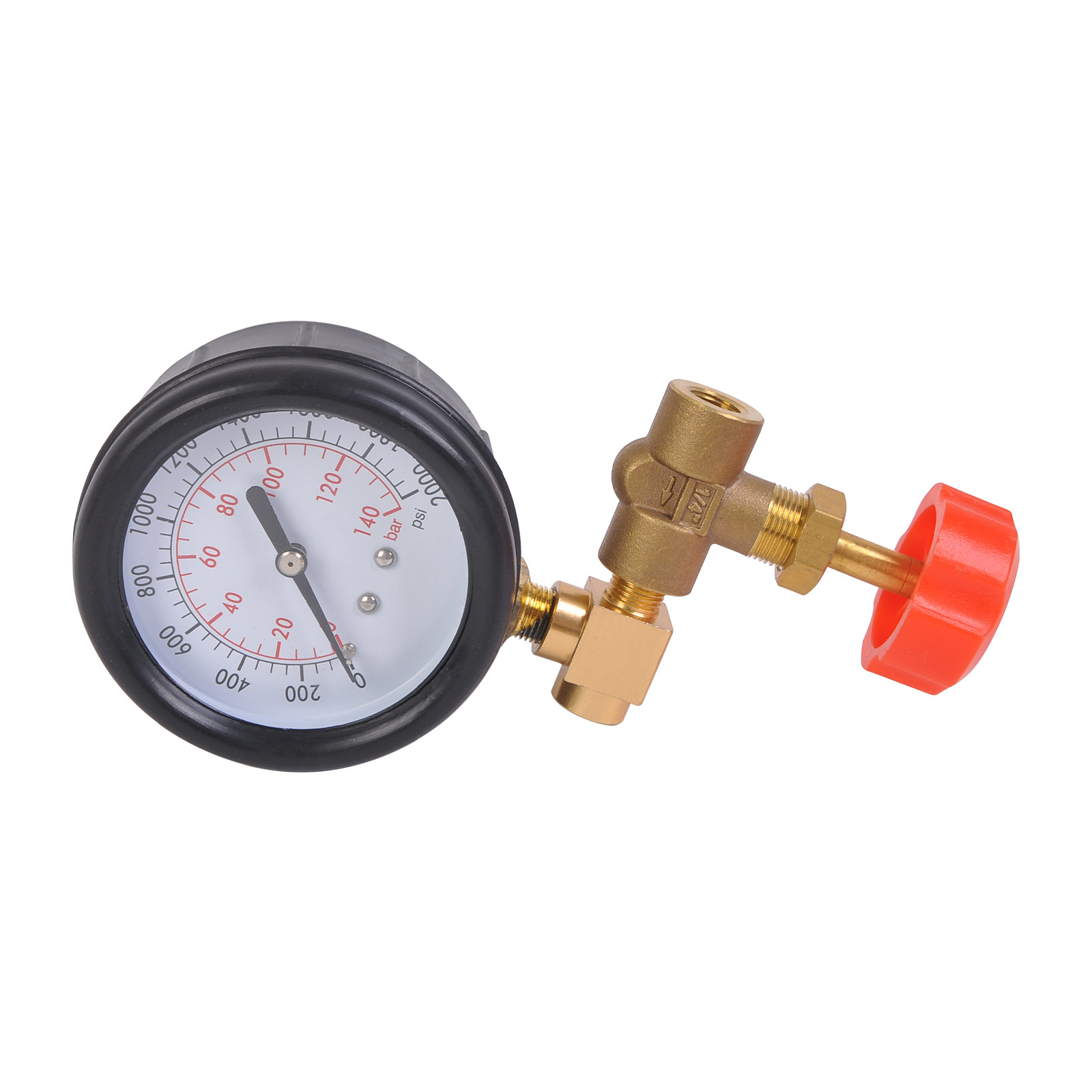 Power Steering Rack Test Auto Repair Tool 2000 PSI / 140 Bar Gauge 13 Adapters