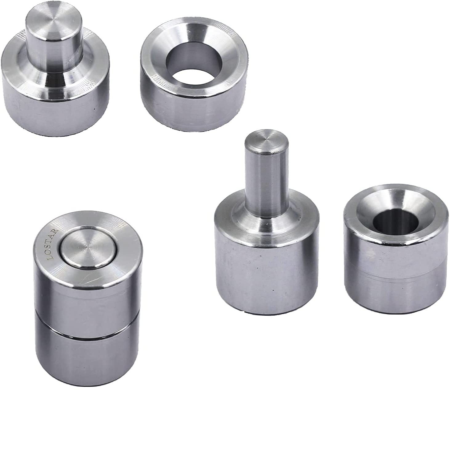 Dimple Die Set 3 Piece Metal Fabrication Tools 1/2″ / 3/4″ / UO12016, Silver