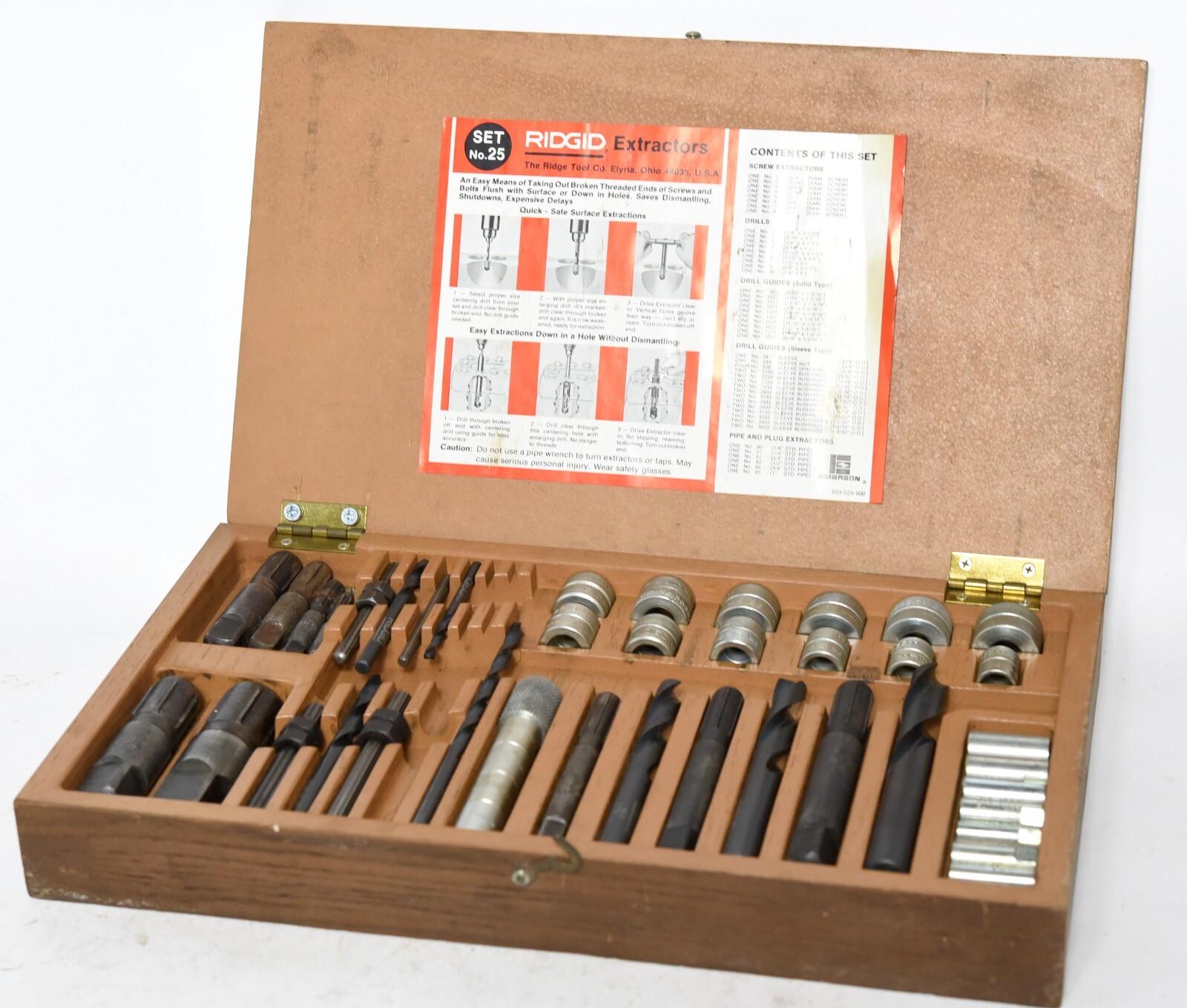 Ridgid No.25 Extractors Set USED