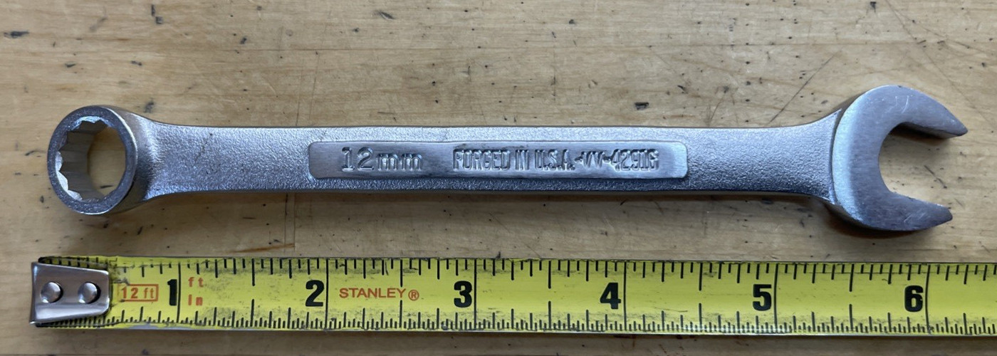 USA CRAFTSMAN -VA- 42916 12mm Combination Wrench 12 Point USA VINTAGE