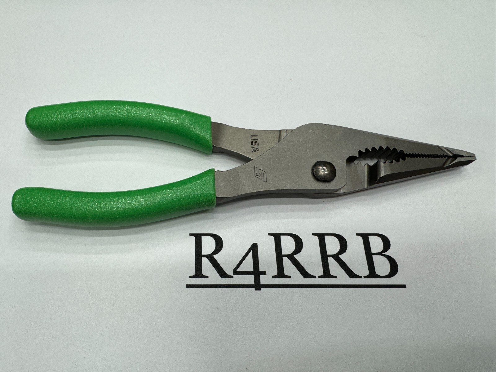 Snap-on Tools USA NEW STYLE GREEN 7″ Long Nose Slip Joint COMBO Pliers LN46ACFG