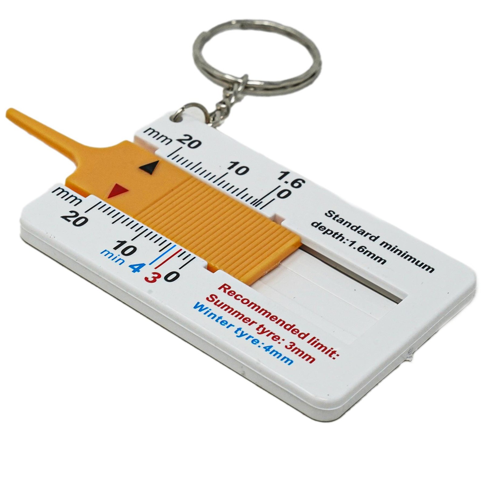 Tyre Tread Depth Gauge Car Wheel Tire Depth Measuring Tool Pocket Size