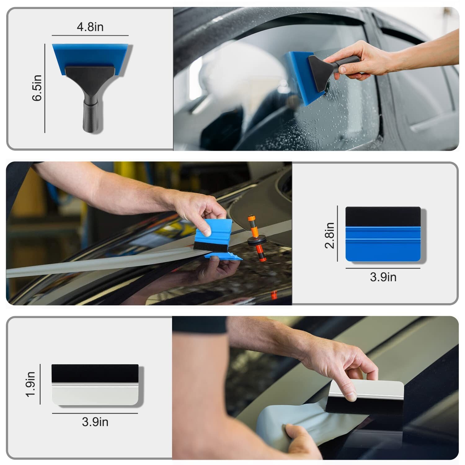 Herramienta Para Polarizar Ventana De Carro Auto Tinte Tint Tool Aplicación Kit
