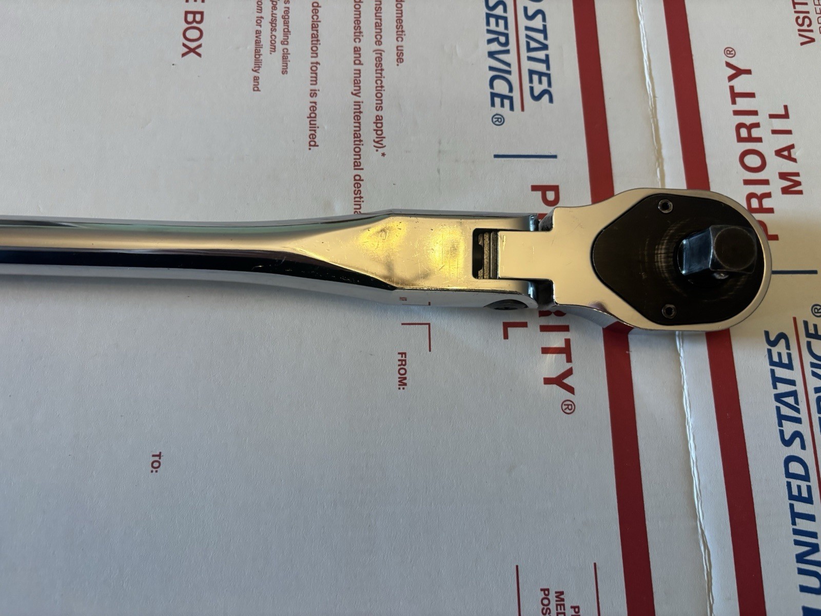 Mac Tools 1/2” Drive Axis 90-Tooth Locking Flex-Head 26” Comfort-Handle Ratchet