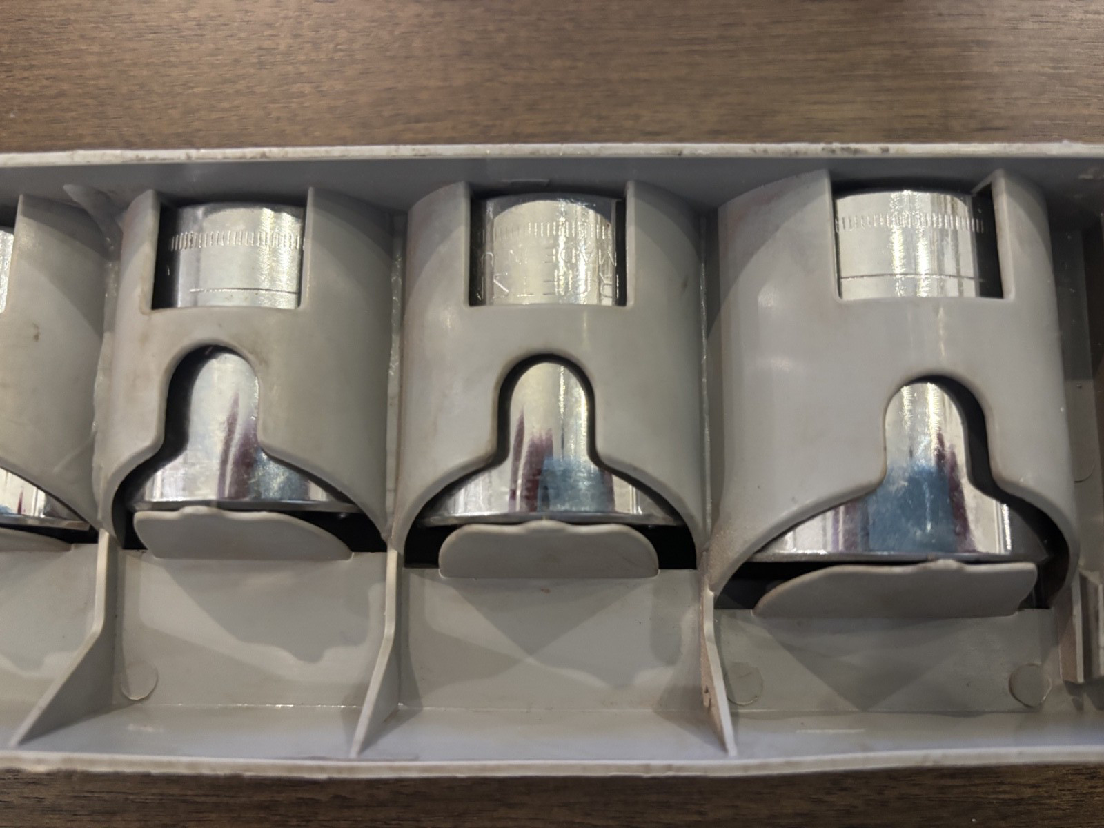 Sears Craftsman USA 1/2” Drive 6pc Metric Easy Read Socket Set 27-36mm 34575