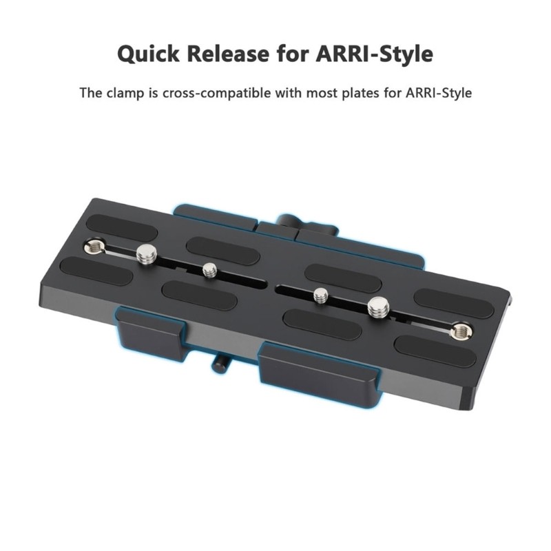 Camera Mounting Plate 8 Inch Aluminum Alloy Quick Release For Film Stability
