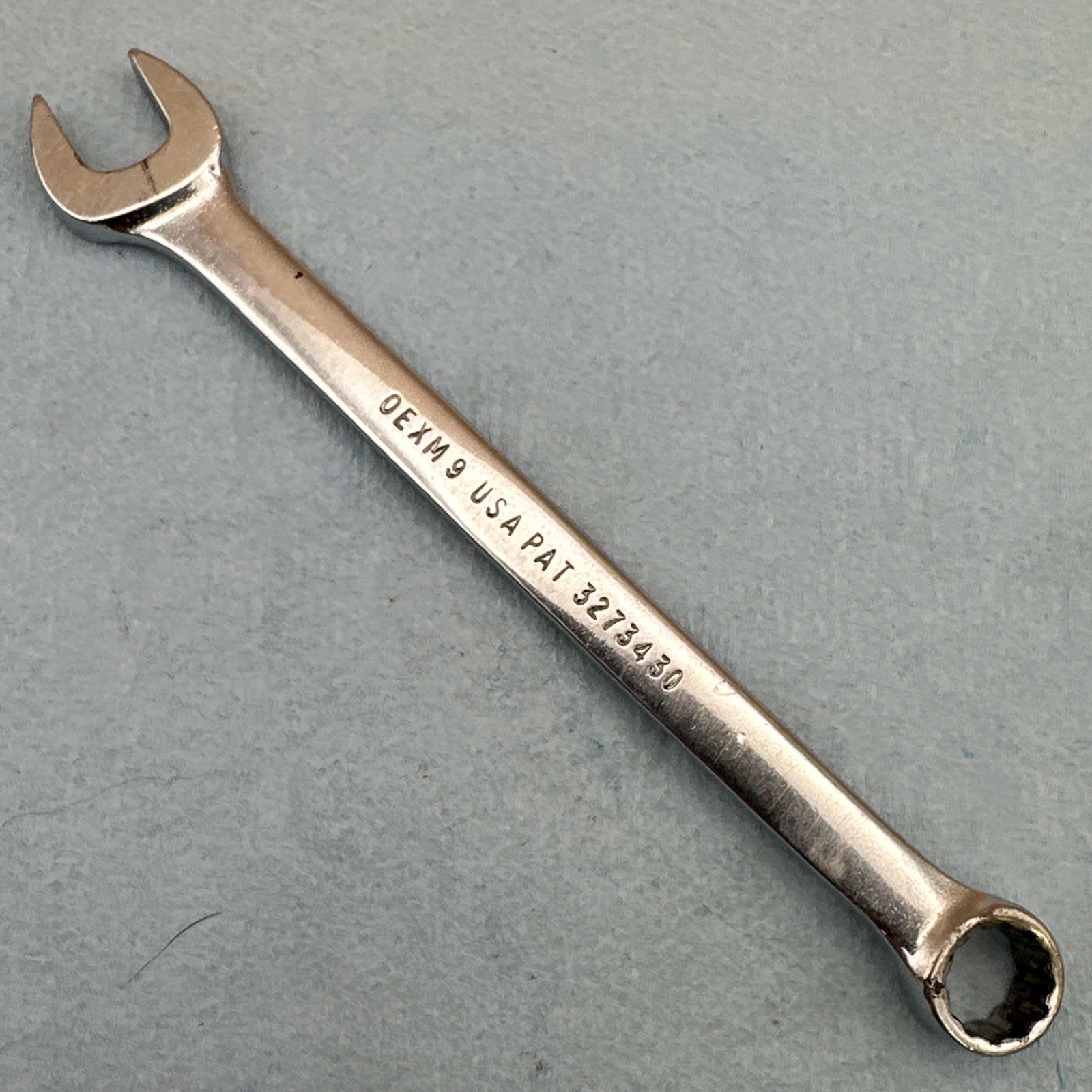 Vintage Snap On 9mm 12 Point Combination Wrench OEXM9 USA