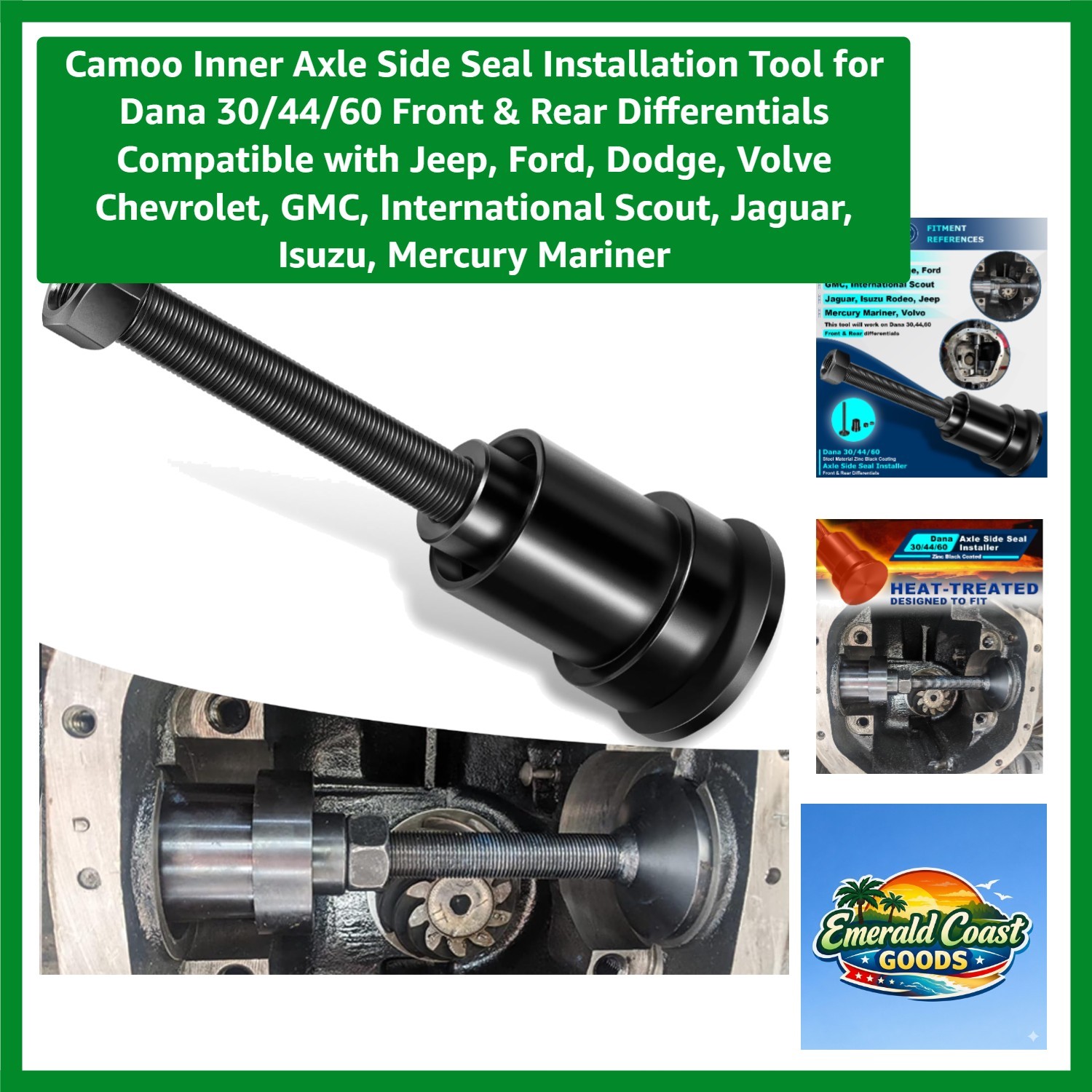Zinc Black Electroplated Axle Seal Installer – Precision for Dana Differentials