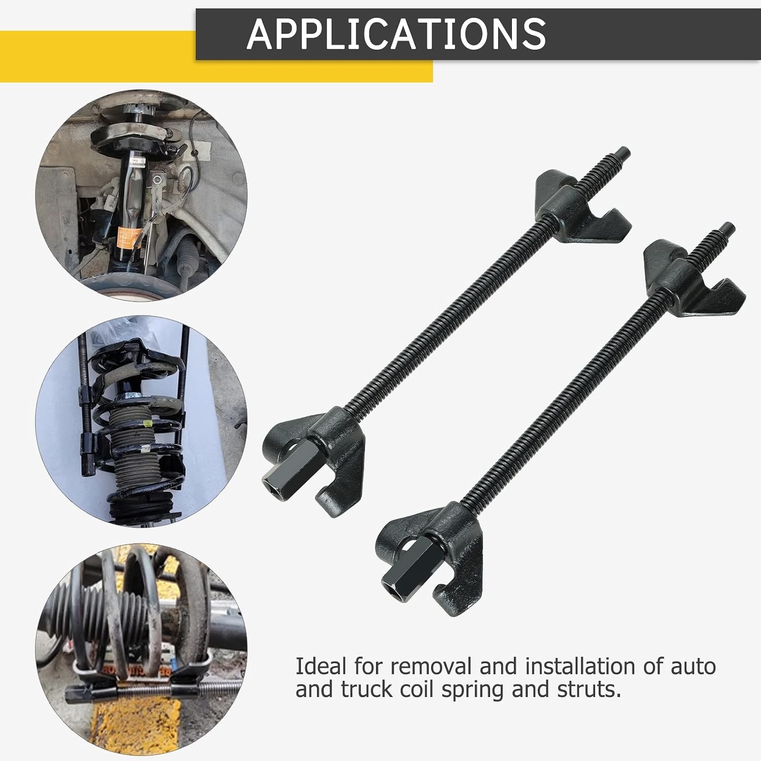 14″ Coil Spring Compressor Tool Kit 2PCS Heavy Duty Suspension Tool
