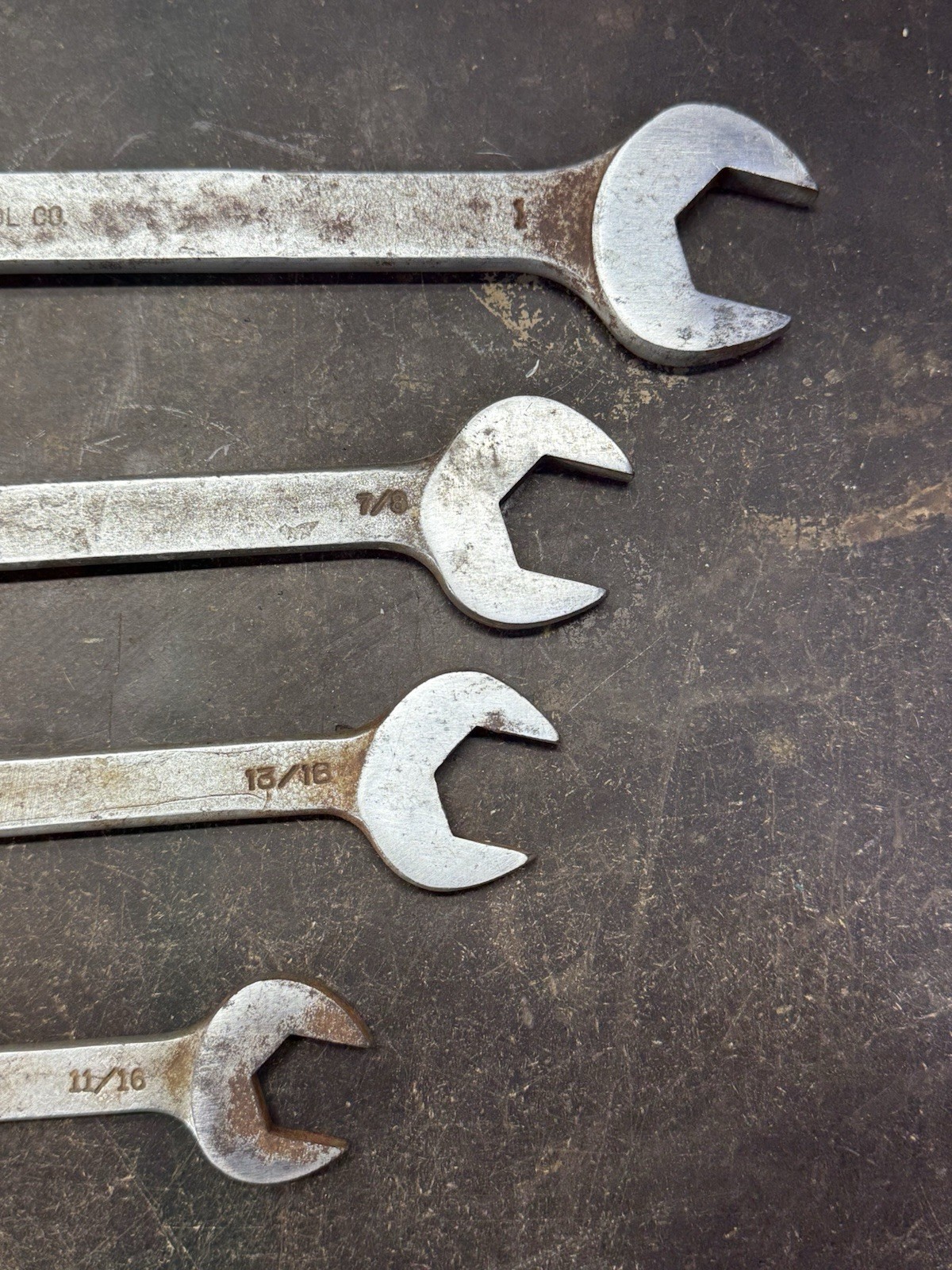 Vintage Vanadium Tool Company SAE Combination Wrenches Made in USA