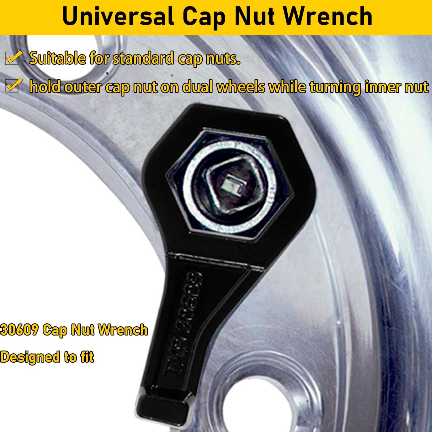 30609 Model TX9 Cap Nut Wrench Outer Nut Wrench for Porkchop Style, Size1-1/2″