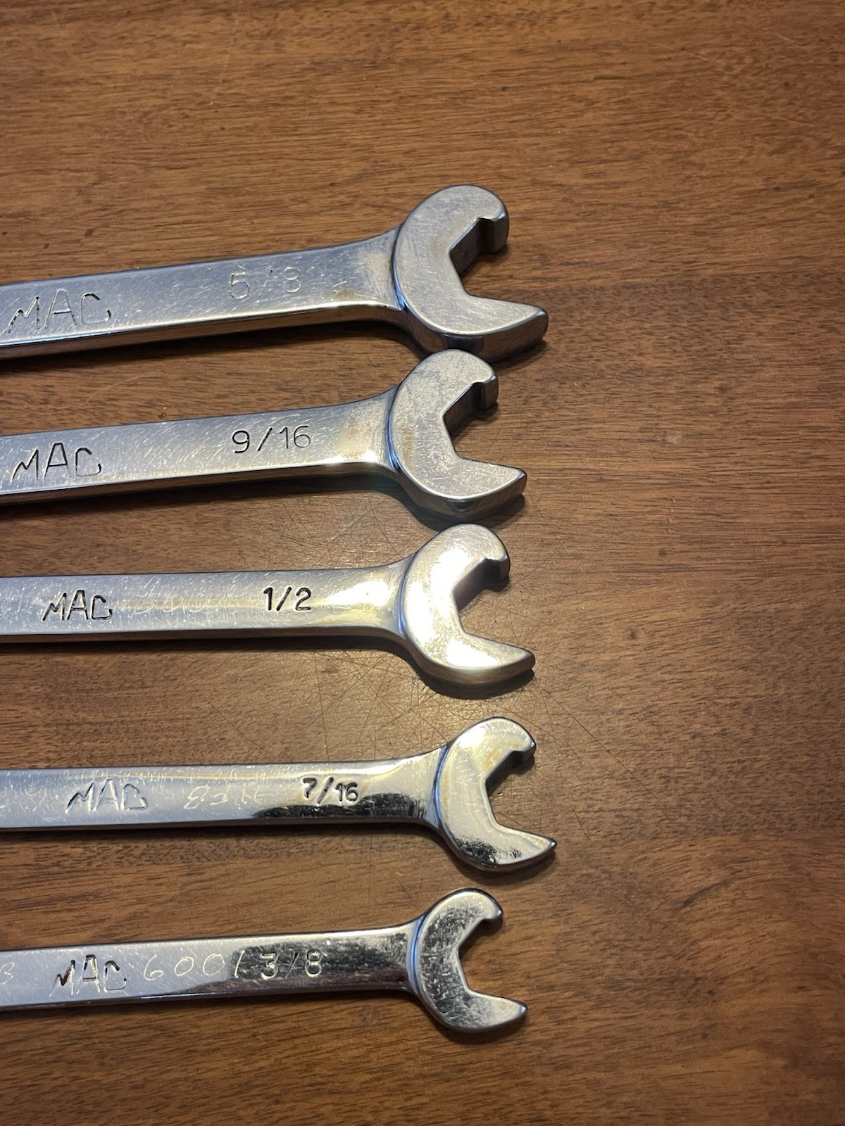 Mac Tools COBR12-COBR20 SAE 3/8″-5/8″ Flare Nut /Speed Open End Wrench USA