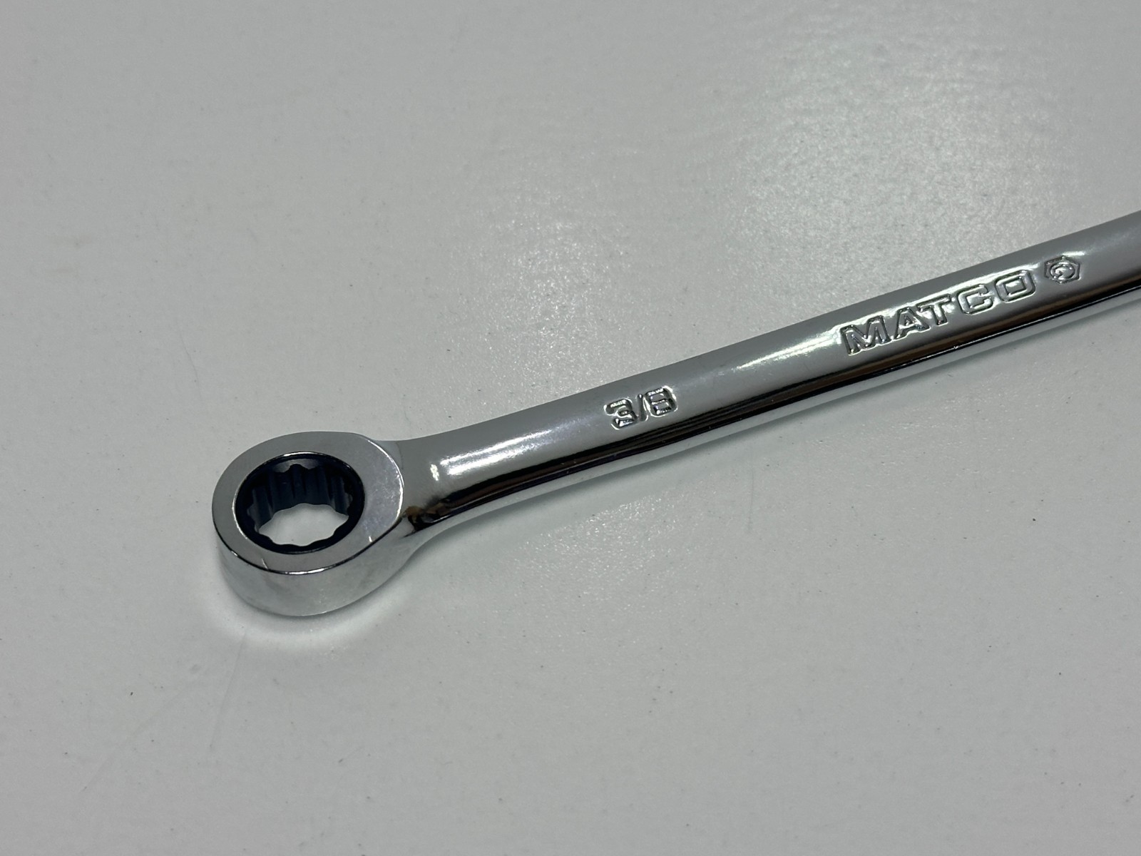 🇺🇸 Matco Tools USA GRBL1212 SAE 3/8″ Ratcheting Double Box End Wrench, NOS