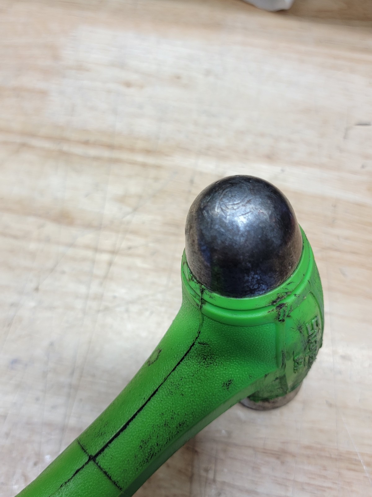 Snap On HBBD24G 24 oz Ball Peen Soft Grip Dead Blow Hammer GREEN USA MADE