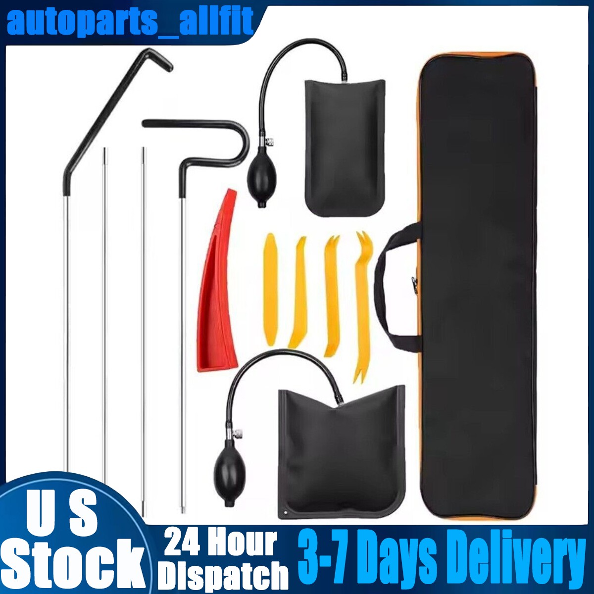 12Pcs Auto Repair Stainless Steel Kit Tool Emergency Car Window Door Lock Tools