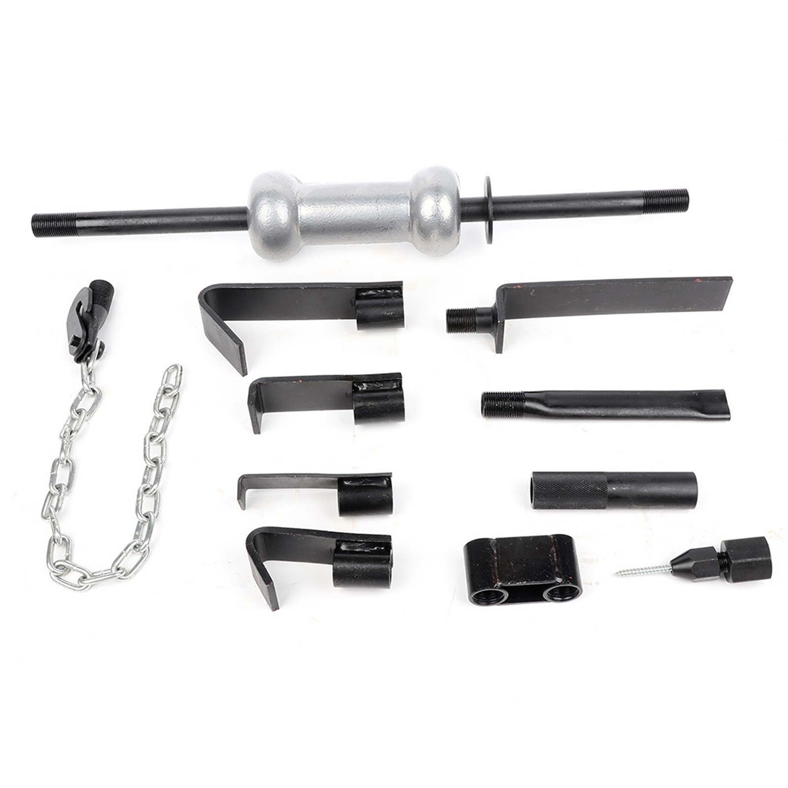 13PC Heavy Duty Dent Puller w/10lbs Slide Hammer Auto Body Truck Repair Tool Kit