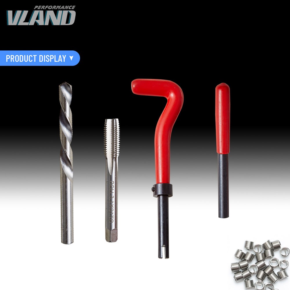 131 Pcs/Set Metric Thread Repair Insert Helicoil Threading Tool M5/M6/M8/M10/M12