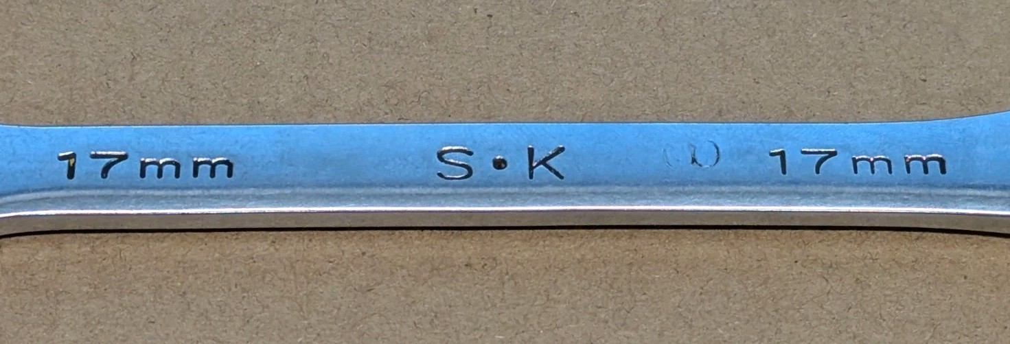 S-K Tools 88317 17mm 12-Point Metric Combination Wrench SuperKrome USA