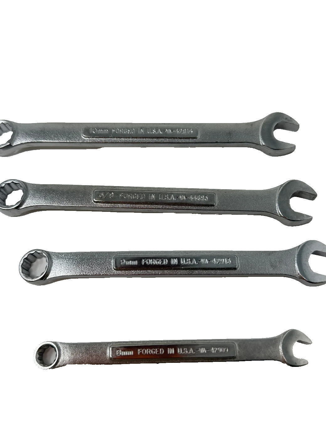 Craftsman Wrench Lot Mixed SAE & Metric Set Offset Box & Open End, 7 Pcs