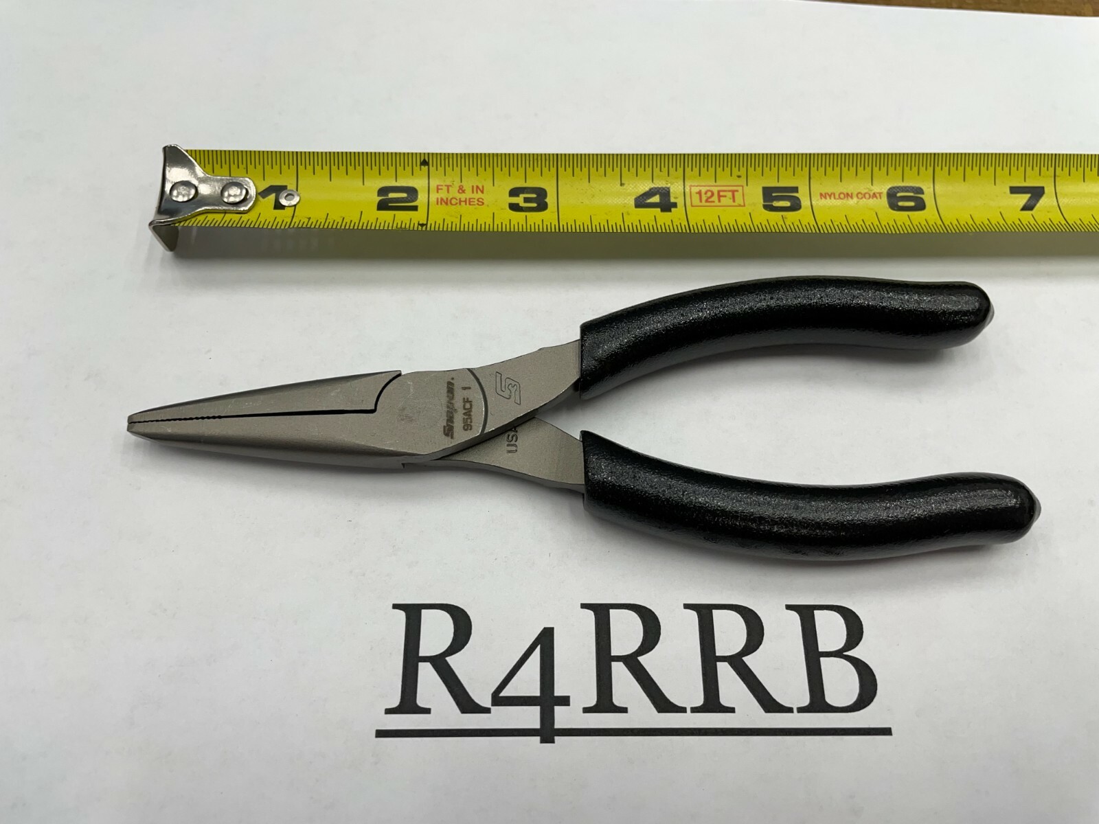 Snap-On Tools USA NEW BLACK Soft Grip 6″ Talon Grip Needle Nose Pliers 95ACFBK