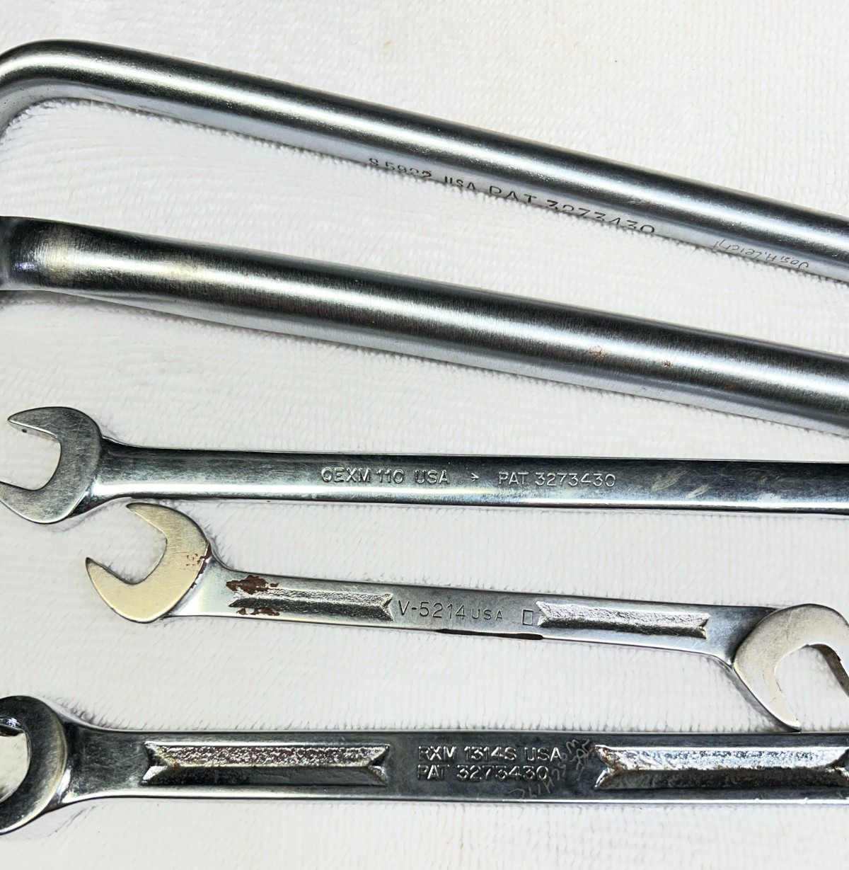 Snap on Wrenches Various Styles and Sizes Lot of 5