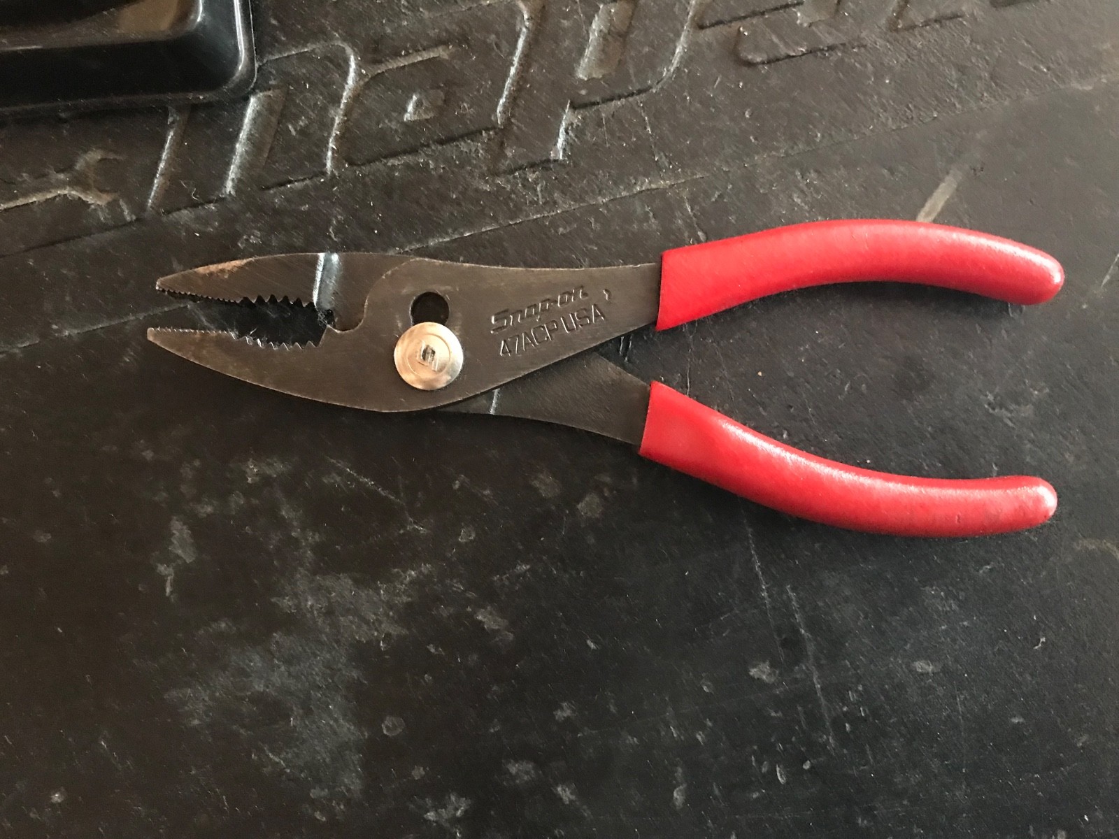 Snap-On 3pc Plier Set Red (87BCP)(96BCP)(47ACP) Lightly Used