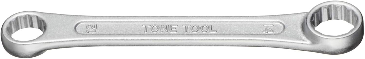 Tone M03-1214 12 × 14 mm 12-Point Metric Short 0° Offset Box Wrench