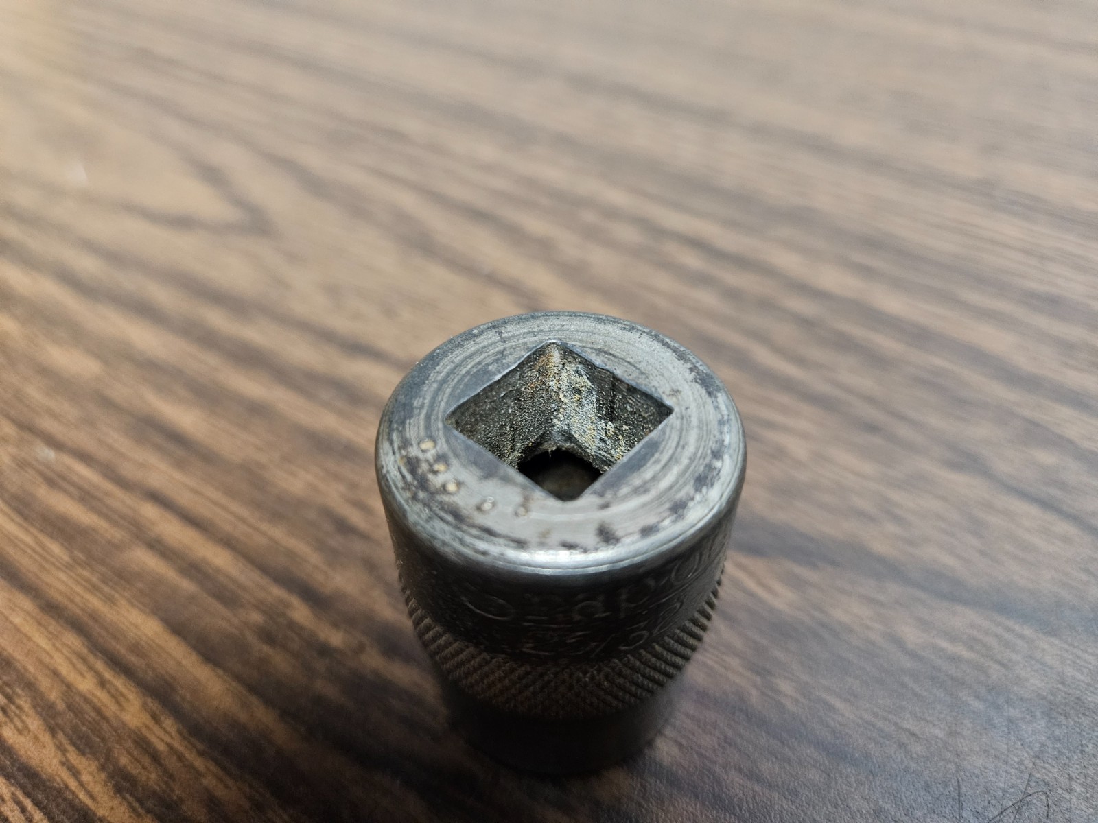 Vintage Snap-On 25/32″ 1/2″ Drive 6 Point Shallow Impact Socket USA
