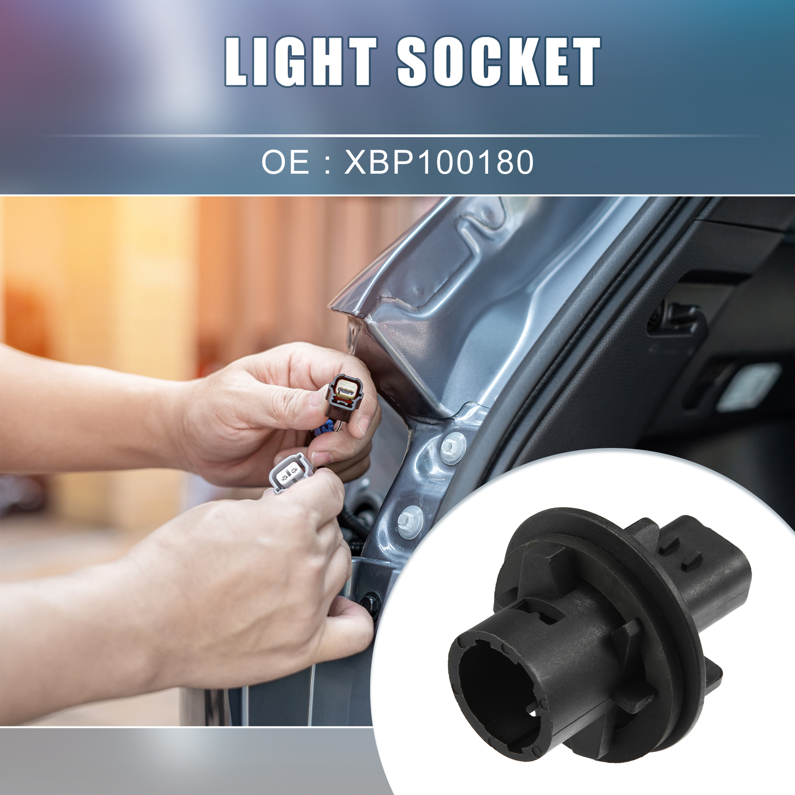 2pcs Bumper Lamp Bulb Holder Socket XBP100180 for Land Rover Discovery 1994-2002