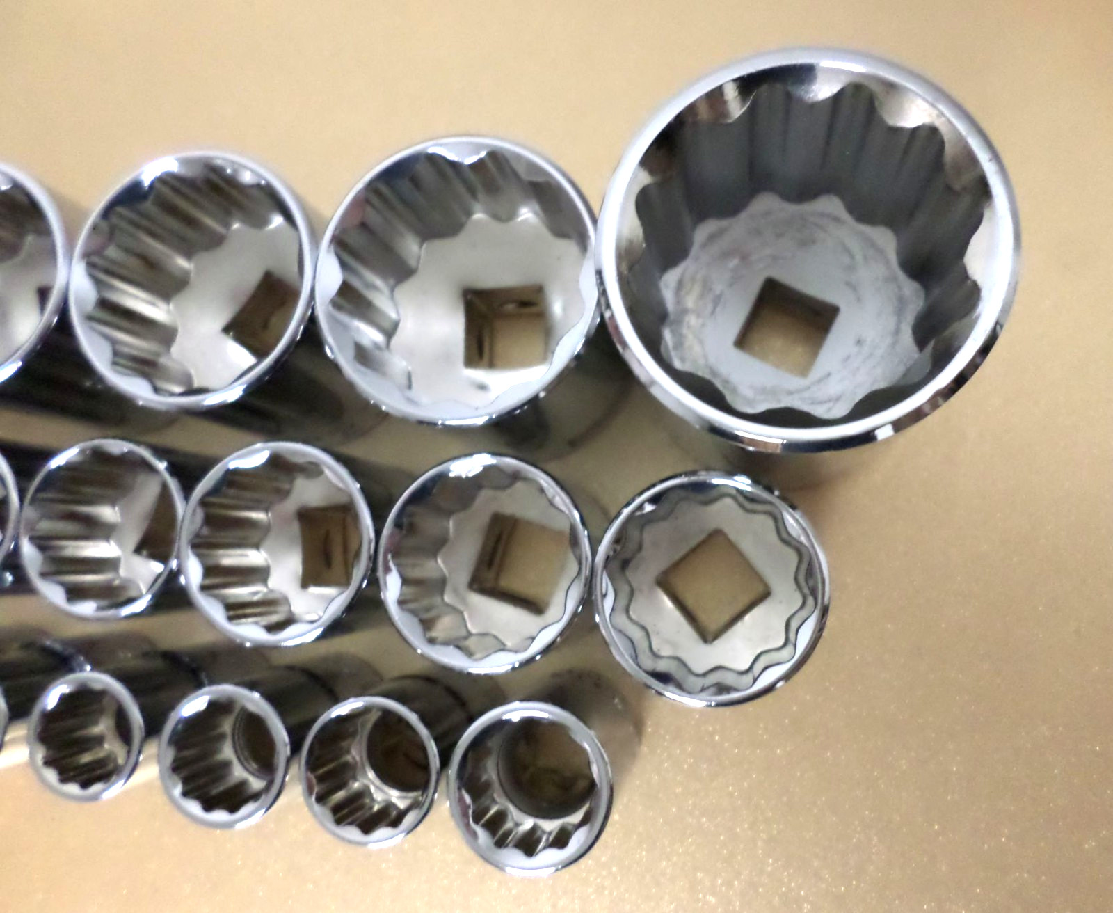 NEW Craftsman 1/2″ Metric Shallow 12pt Socket Set 10mm-19 21-25 27-28 30 32 36mm