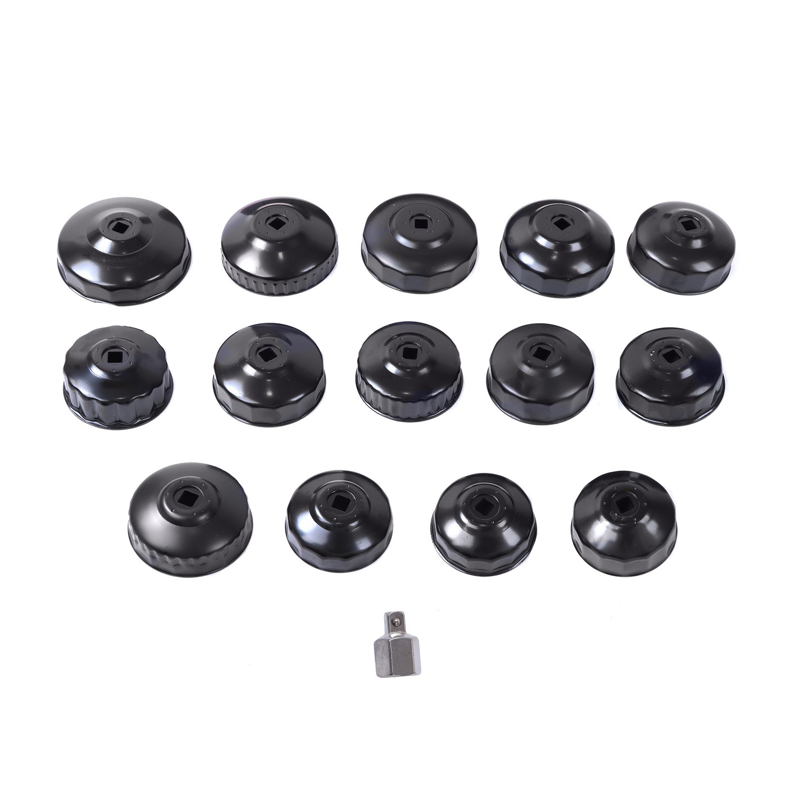 Cup Type Oil Filter Cap Wrench Socket Removal Tool Set 65-14F to 100-15F 14pcs
