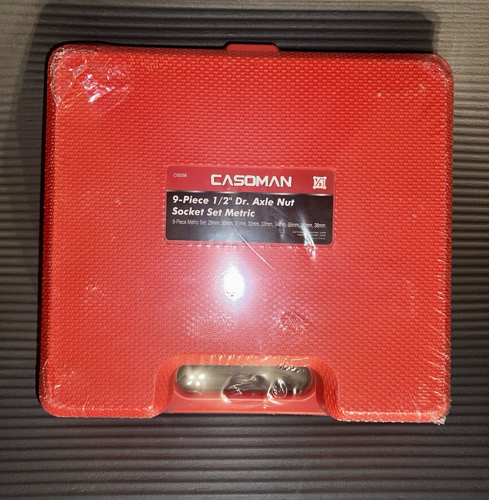 CASOMAN 9-Piece 1/2″ Dr Axle Nut Socket Set Metric 29mm-38mm CS038 Brand New