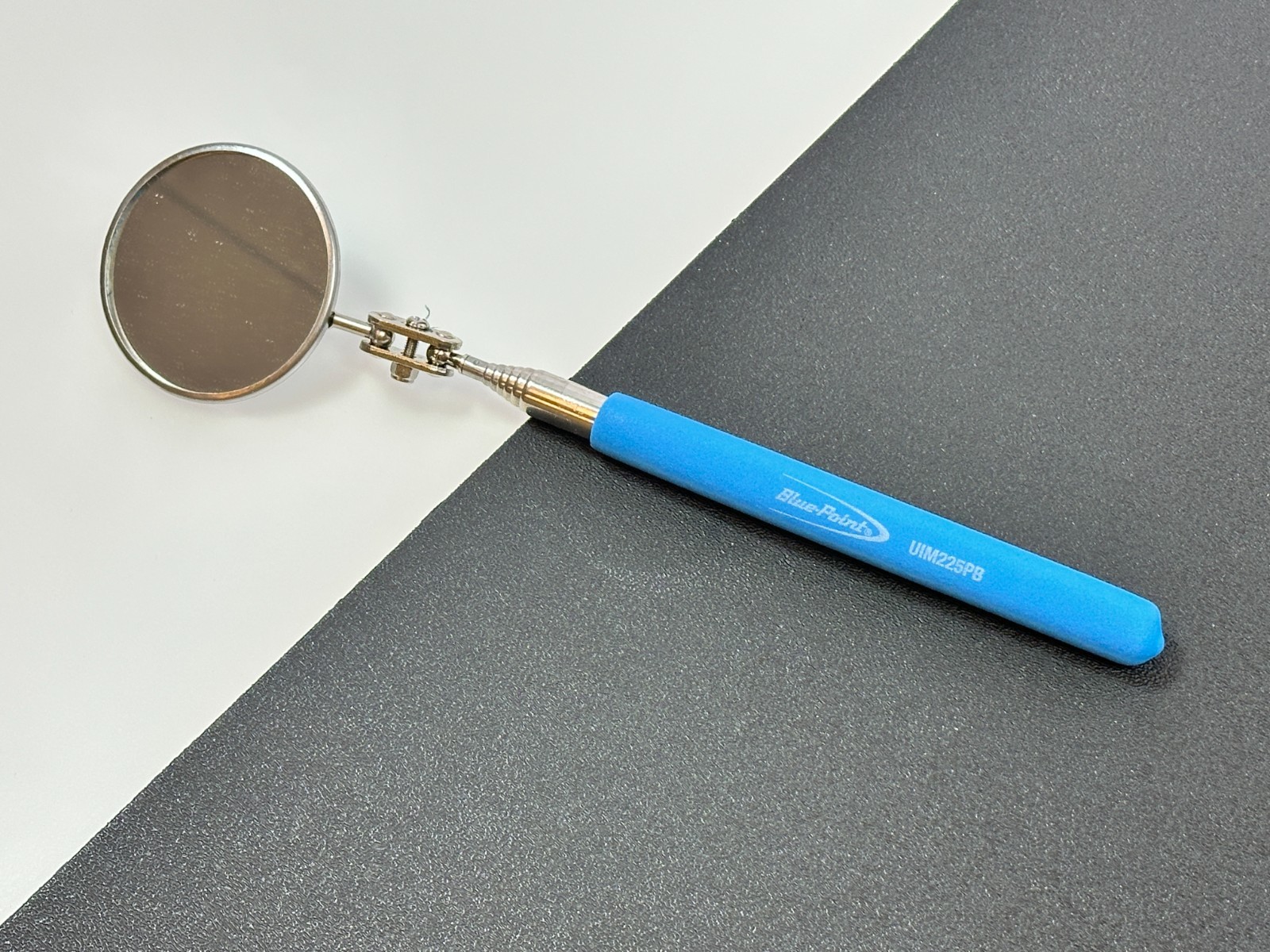 NEW Blue Point Tools 3ft Extending Retractable Inspection Mirror Pearl Blue Grip