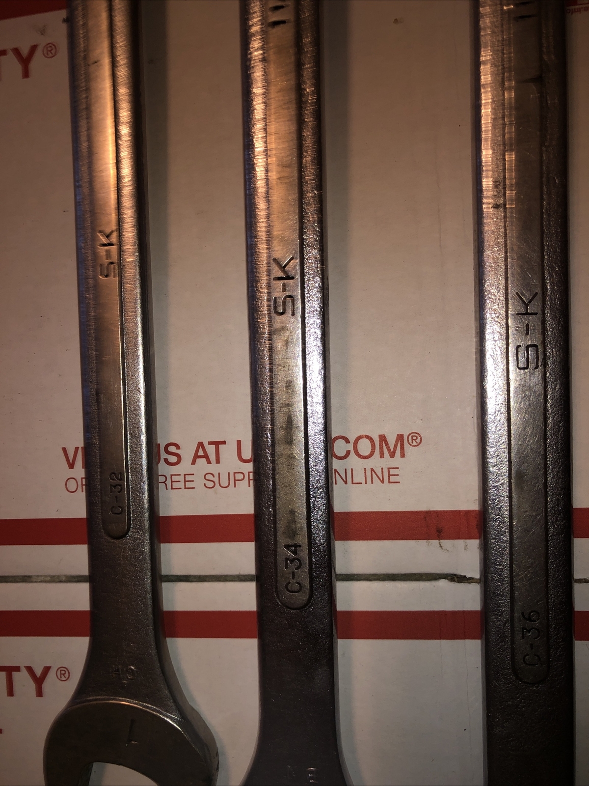 SK Jumbo Combo Wrench Set C-48, C-46, C-44, C-42, C-40, C-36, C-34, C-32 1”-1.5”
