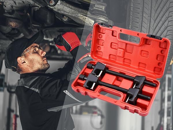 2 Pack Coil Spring Compressor Tool Macpherson Strut Spring Compression (300mm)