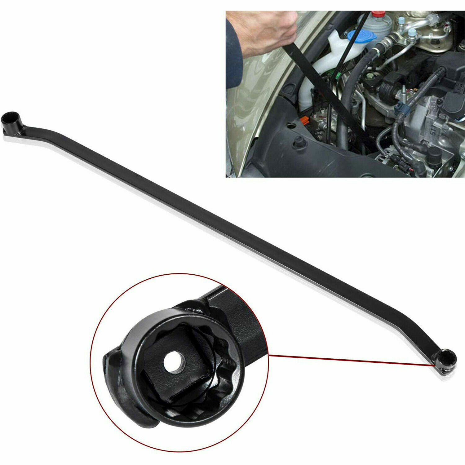 Serpentine Belt Wrench 14MM/19MM Tensioner Removal for Honda Acura Accord CRV