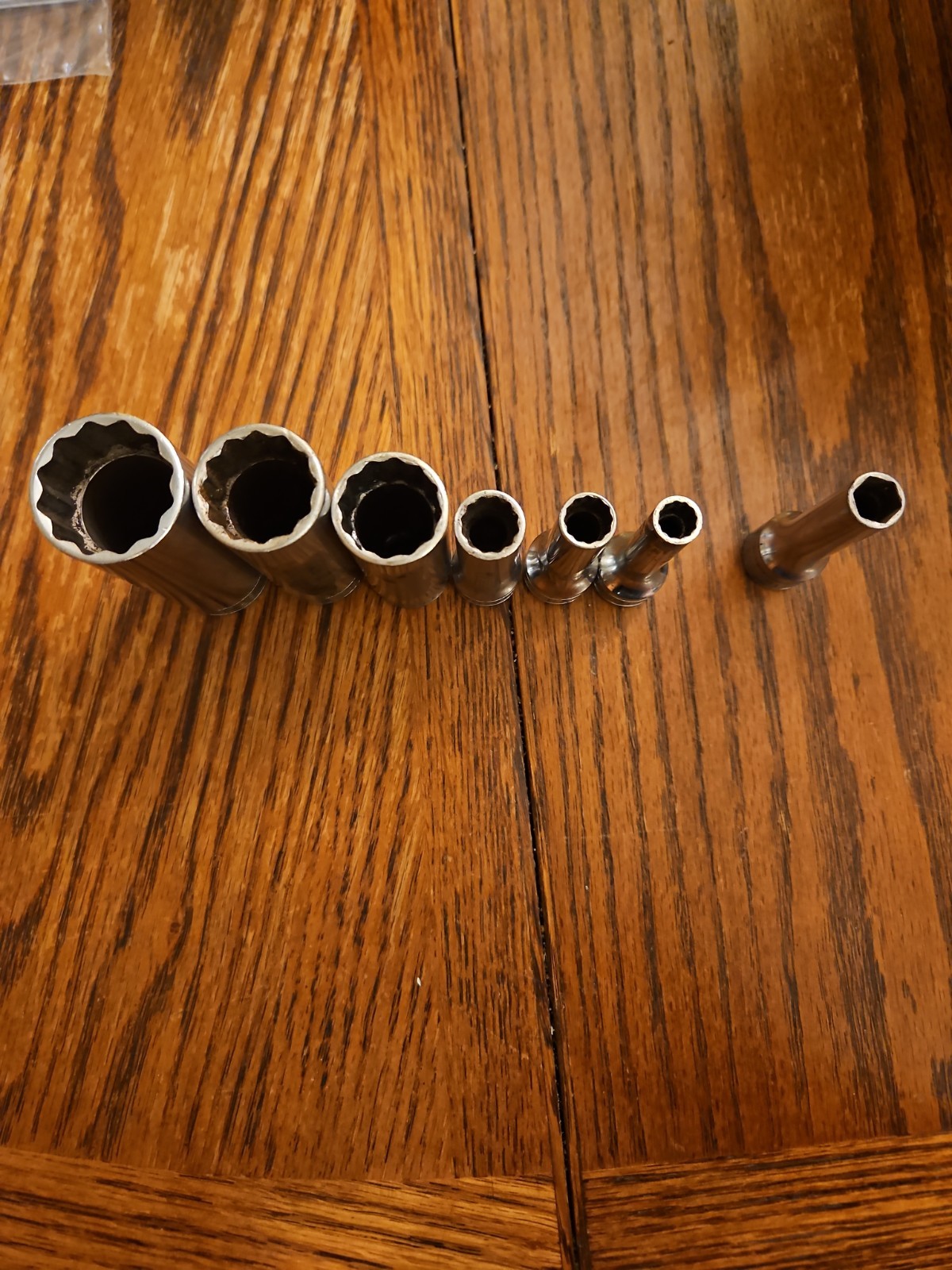 Snap On SFS101, SF261,221,201,121,101,081 Deep Well Sockets Lot Of 7