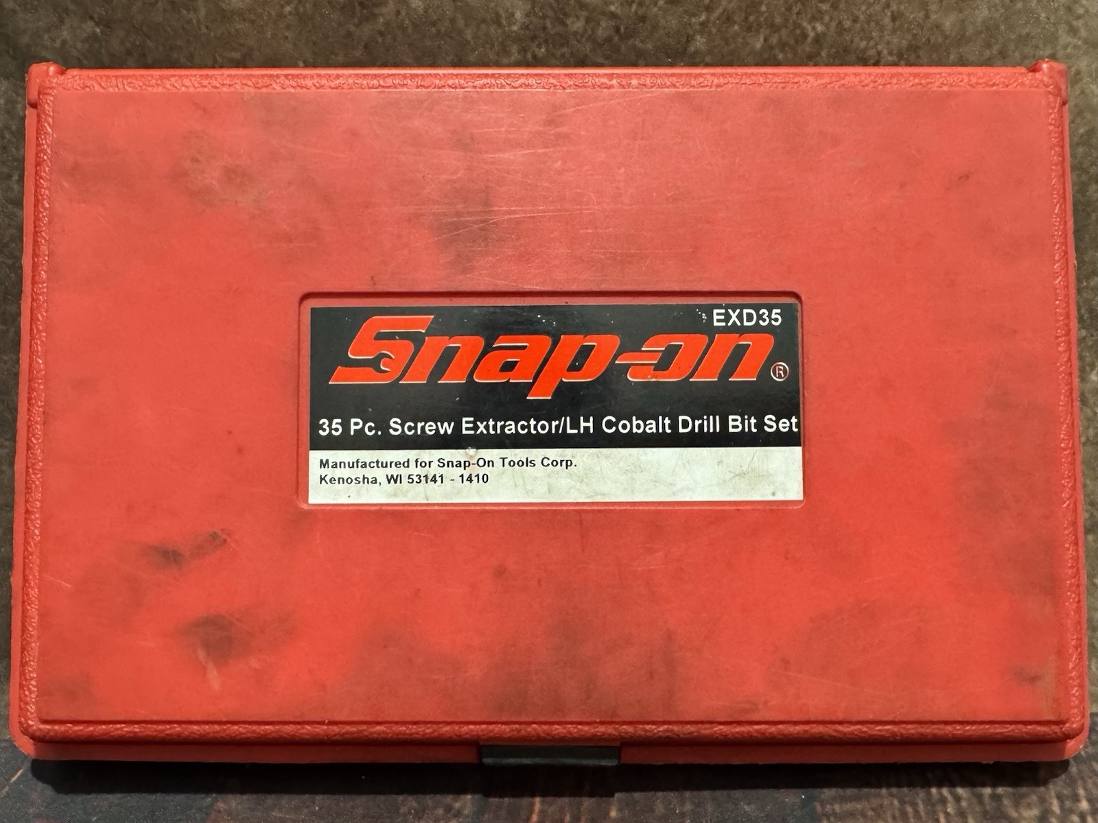 Snap-on EXD35A Multi-Spline Spiral Flute Extractor SET Left Hand Drill Bits READ