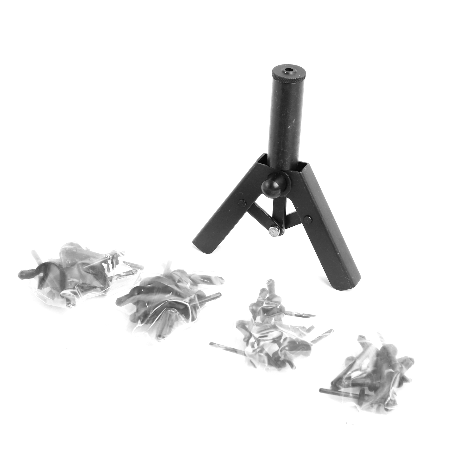 41pc Assorted Plastic Riveter Rivet Gun Quick Set Hand Tool W/ 40 Poly Rivets