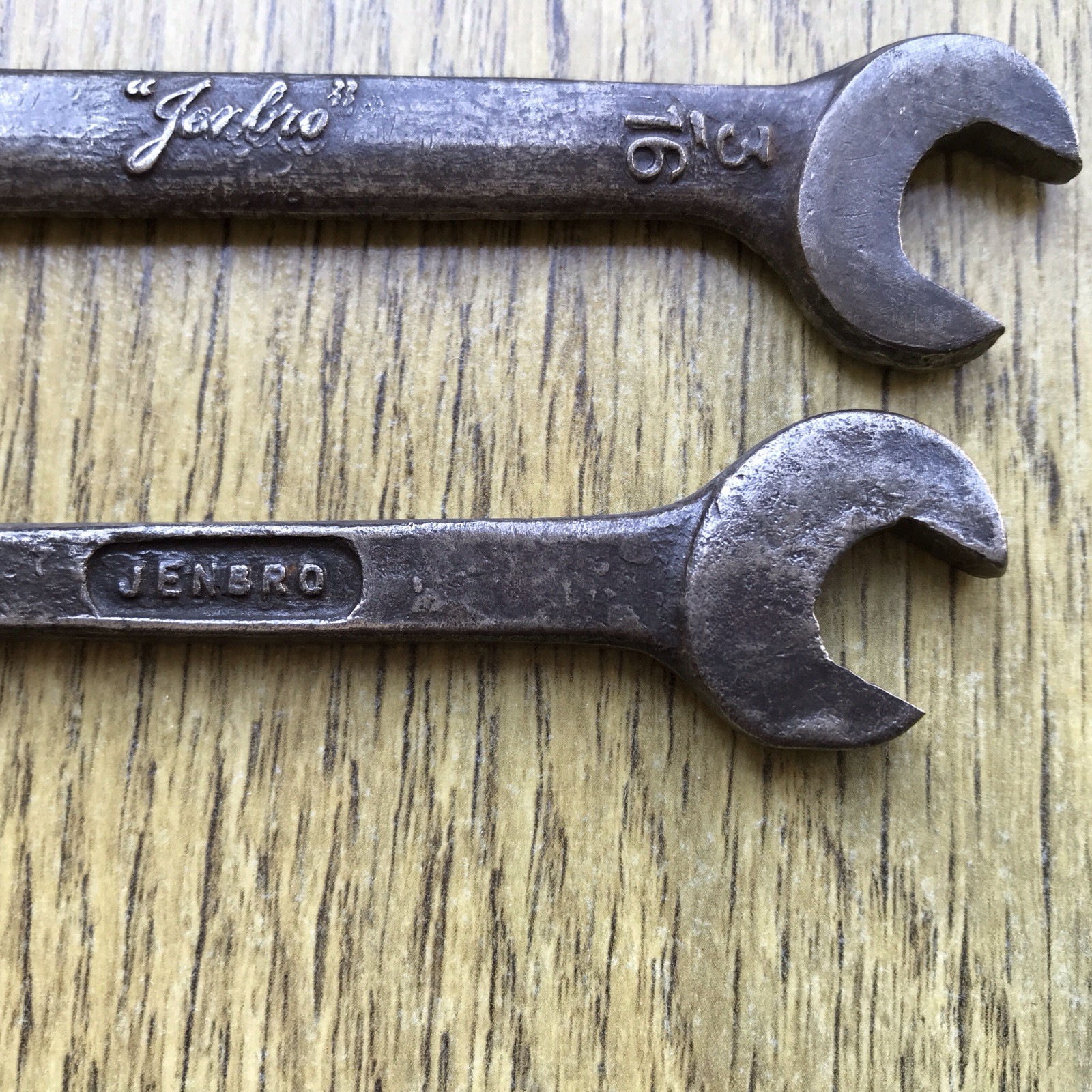 5 Vintage Jenbro Whitworth Spanner’s 7/16” to 1/8” Whitworth.