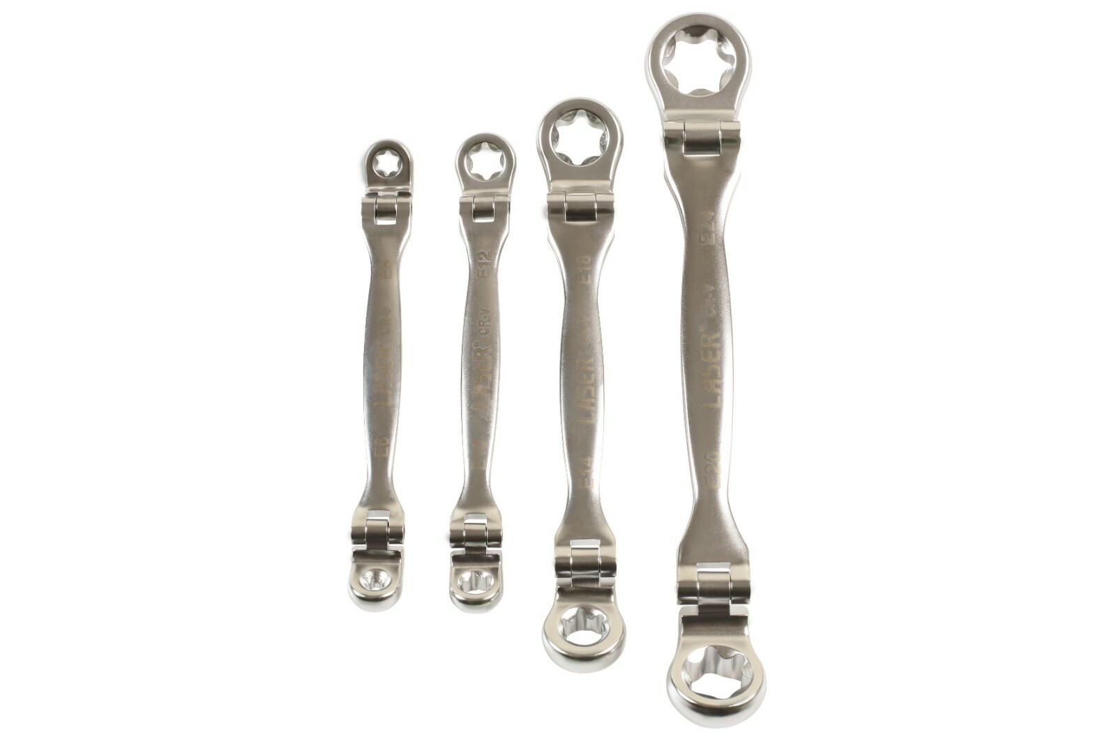 Laser 7260 4 Piece Double Flexible Star Wrench Set
