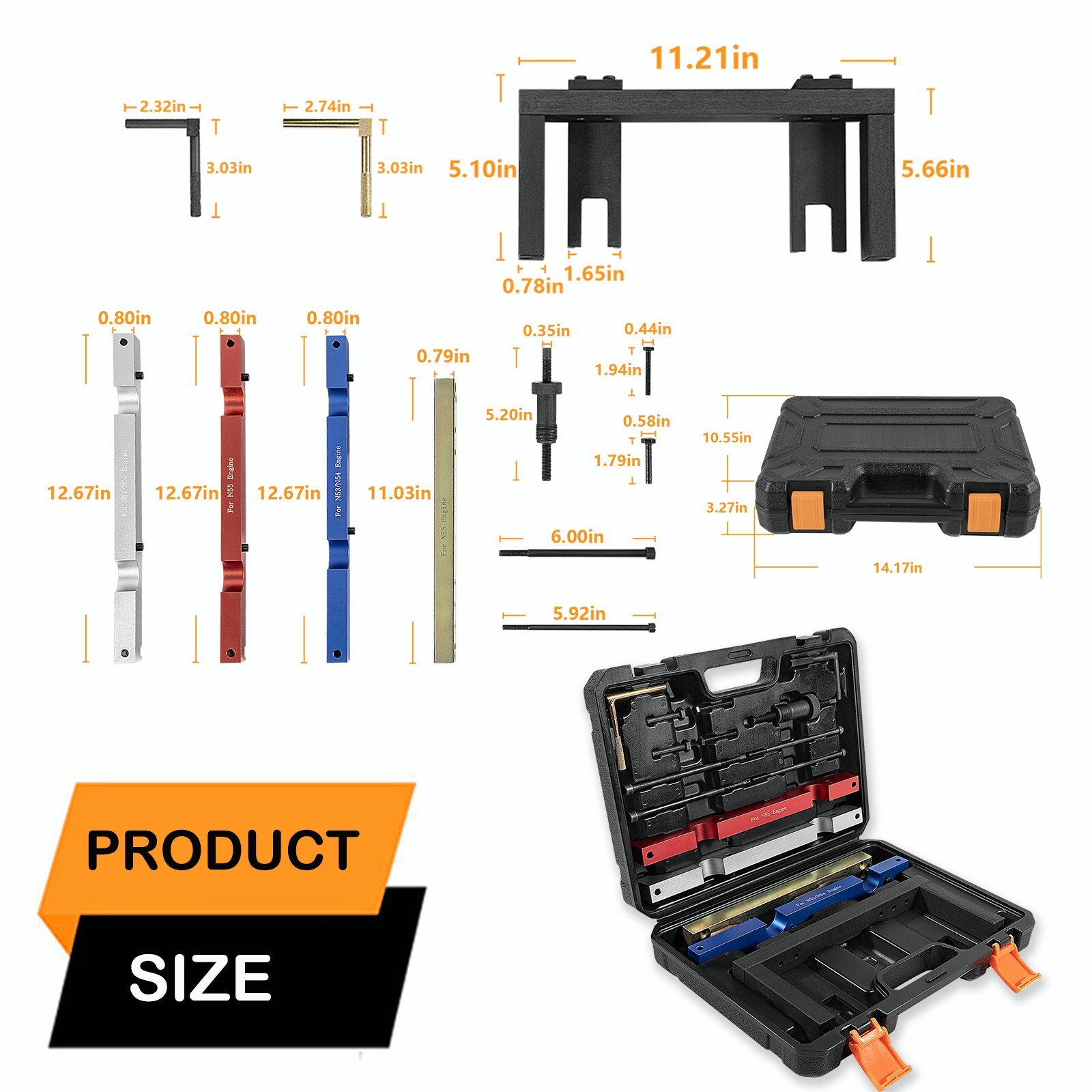 BMW Timing Tool Crankshaft kit for BMW 2.5L 3.0L N51 N52 N53 N54 N55 Engines