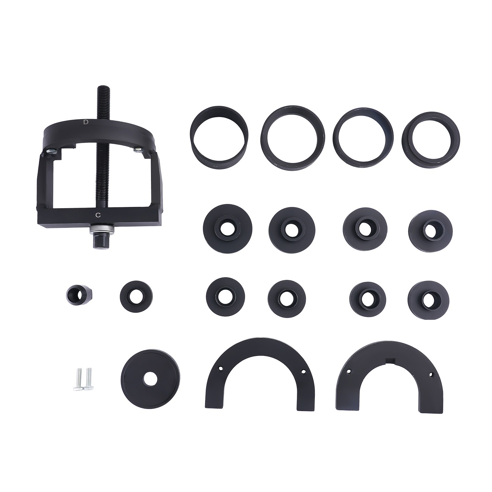 21PC Front Rear Wheel Hub Bearing Puller Kit Remover Carbon Steel Tool Set